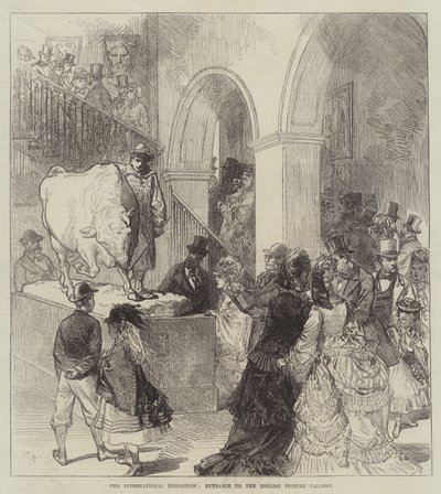 The International Exhibition, Entrance to the English Picture Gallery by Sir John Charles Robinson